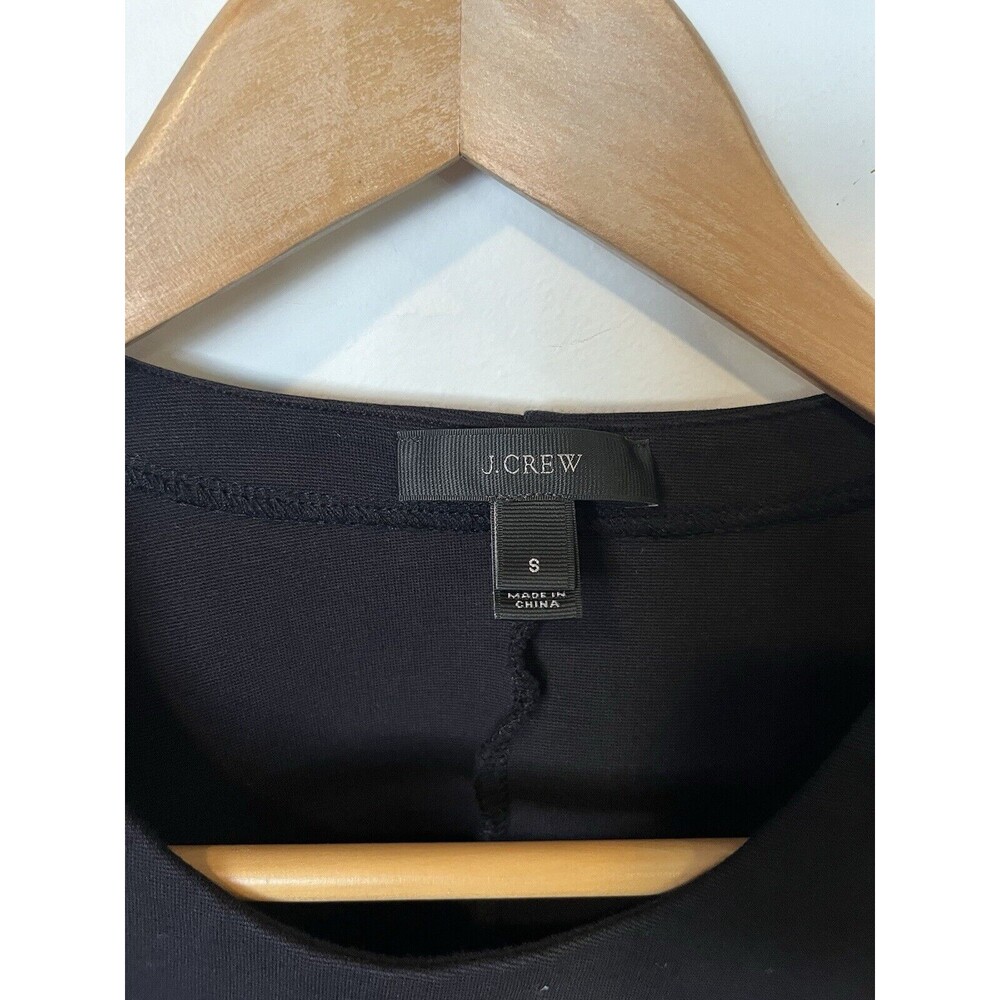 J Crew Black Structured Flutter Hem Asymmetrical … - image 6